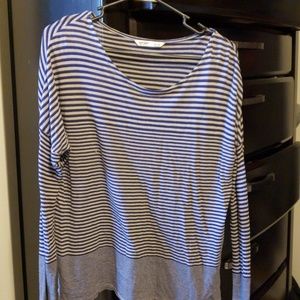 Old navy blue stripe shirt